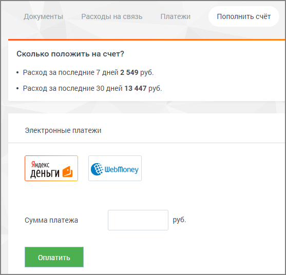 Электронные платежи