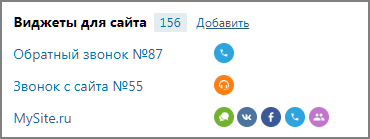Виджеты для сайта