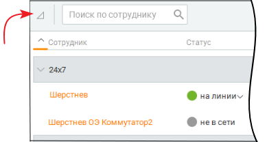 Таблица сотрудников