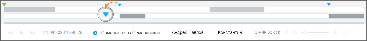 Осциллограмма диалога