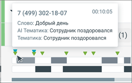 Всплывающее окно с указанием канала
